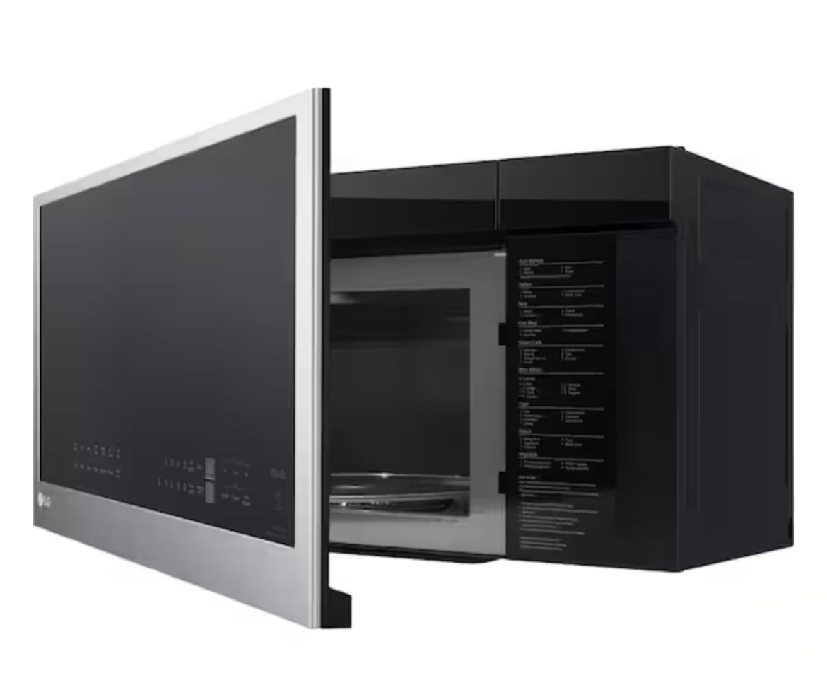 *Slightly Dented* Smart 30 in. W 2 cu. ft. Over the Range Microwave with EasyClean 1,050-Watt in PrintProof Stainless Steel