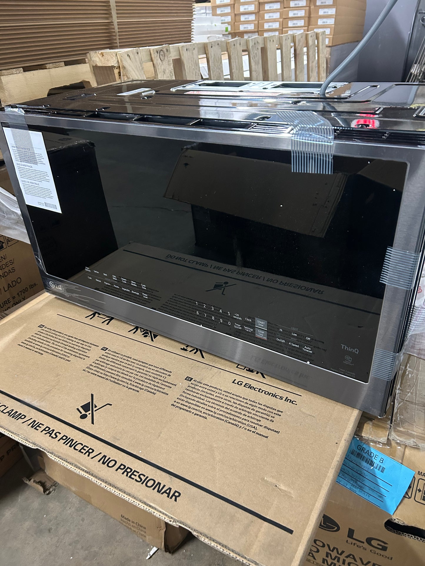 LG 2.0 Cu. Ft. Black Stainless Steel Over-the-Range Microwave