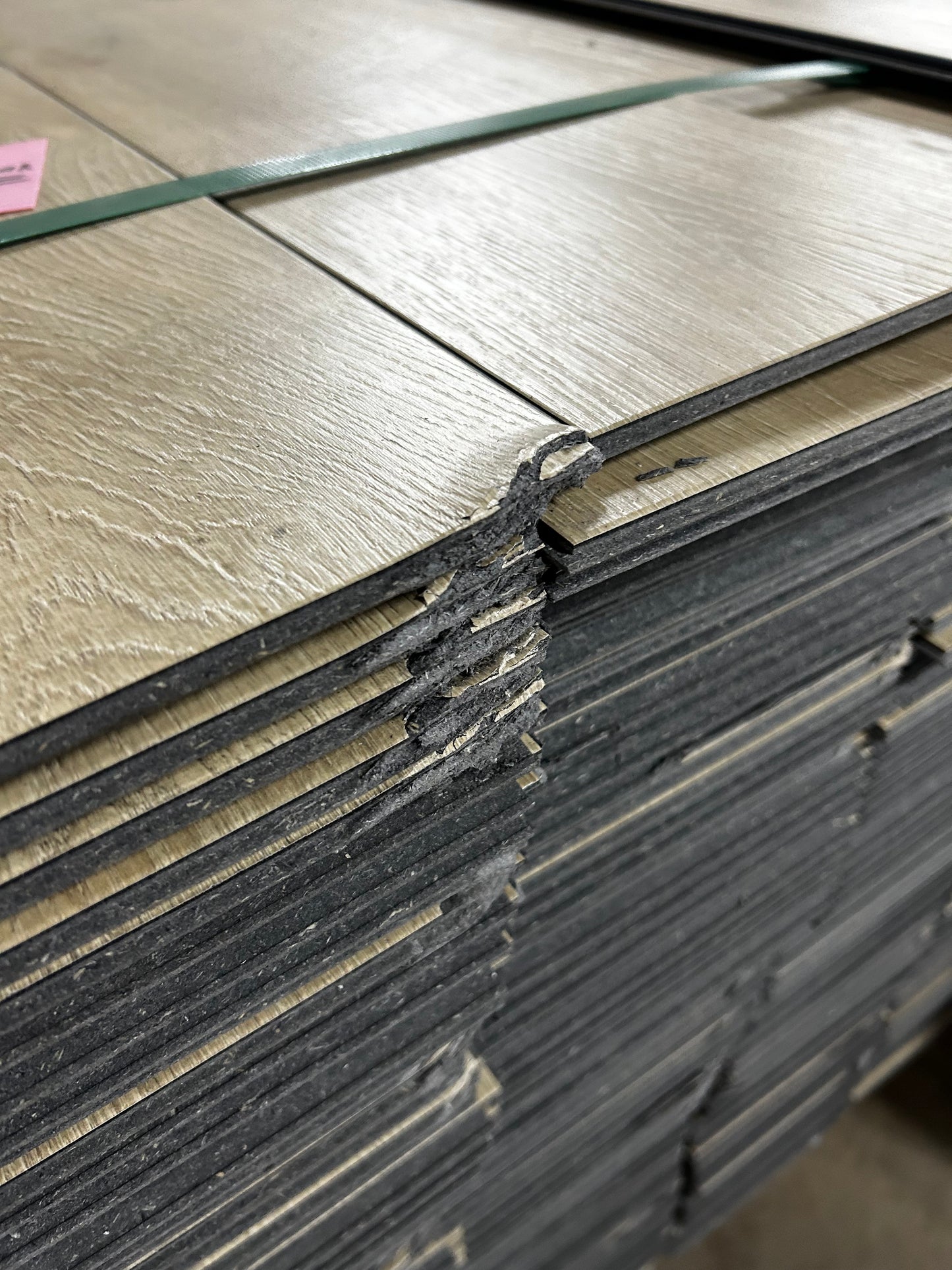 Damaged Pallet From Shipping Covers ≈1,000SQFT