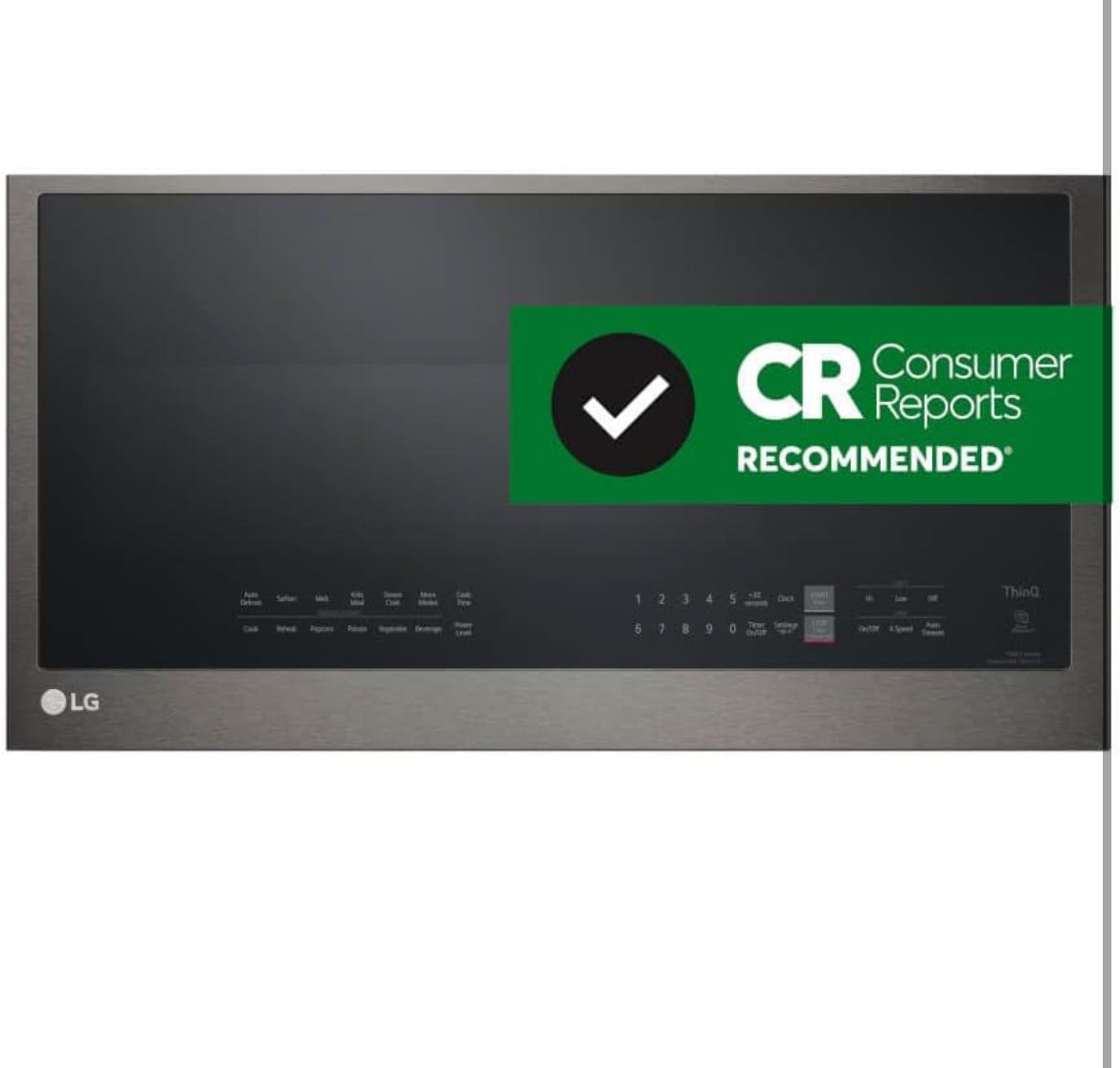 LG 2.0 Cu. Ft. Black Stainless Steel Over-the-Range Microwave