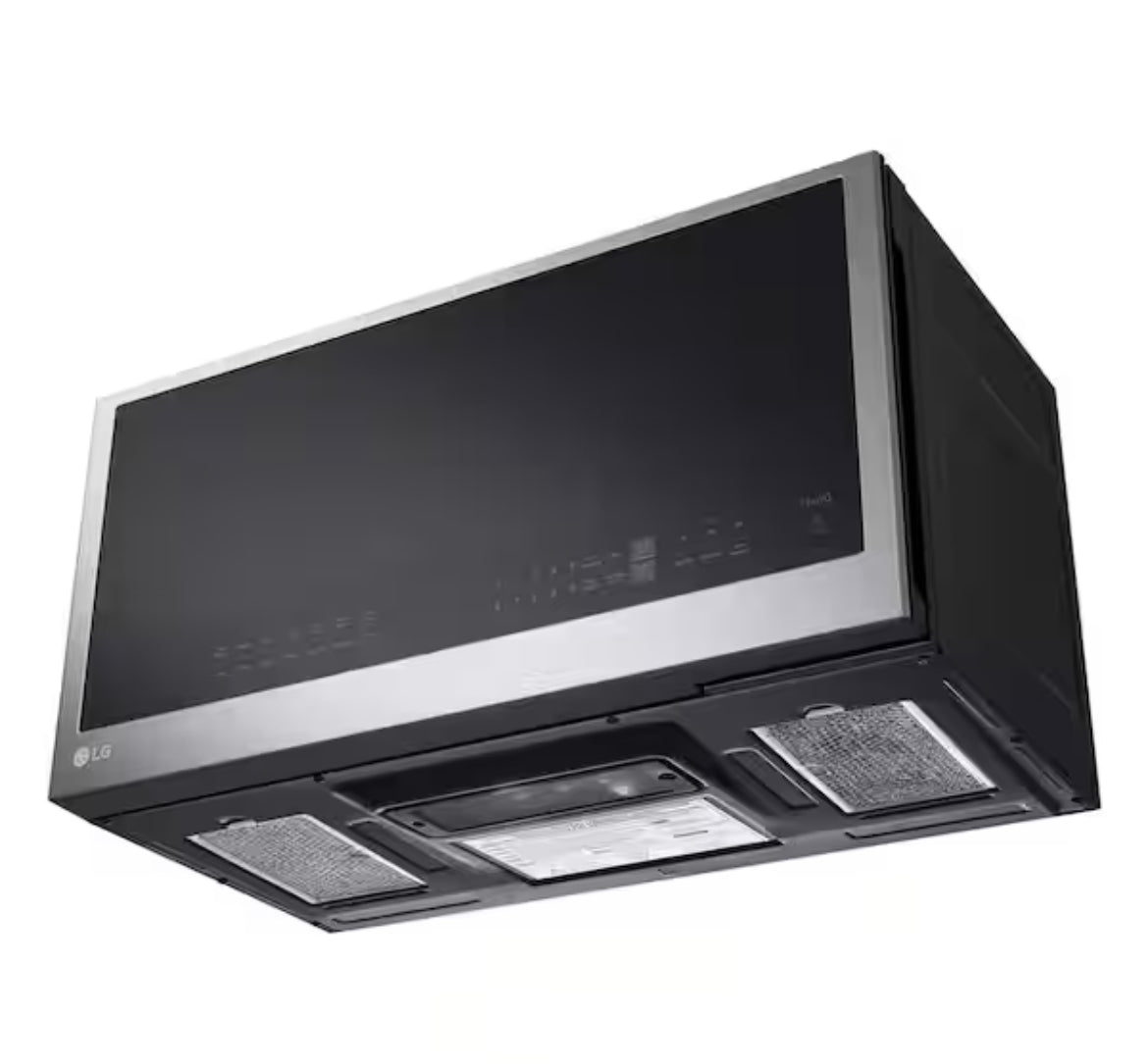 Smart 30 in. W 2 cu. ft. Over the Range Microwave with EasyClean 1,050-Watt in PrintProof Stainless Steel