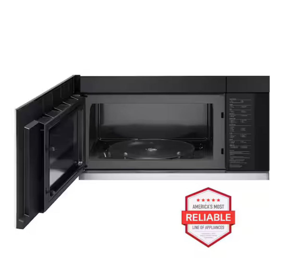 2.1 cu. ft. 30 in. Width PrintProof Stainless Steel 1,050-Watt Smart Over-the-Range Microwave Oven with ExtendaVent 2.0