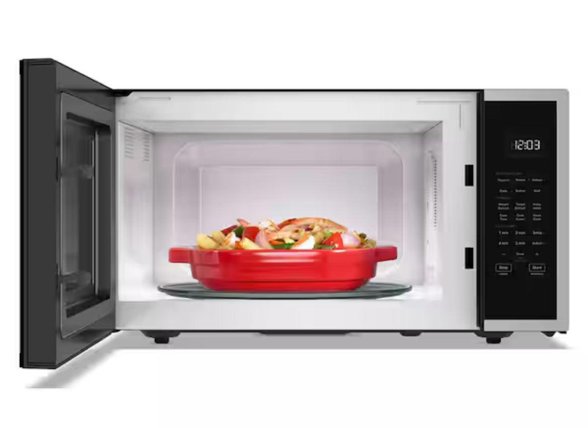 21.75 in. 1.6 cu. ft. Countertop Microwave in Stainless Steel