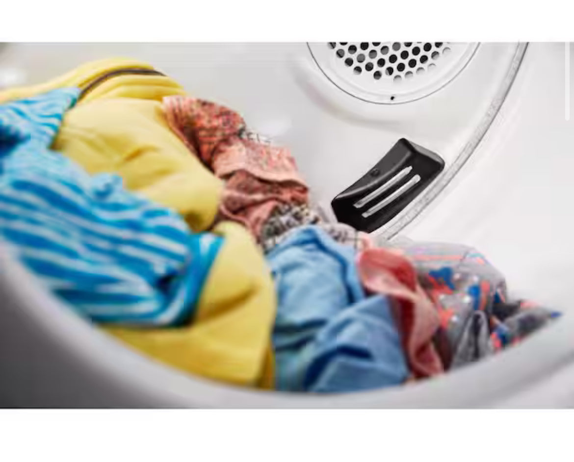 White Laundry Center with 3.5 cu. ft. Washer and 5.9 cu. ft. Gas Dryer with 9 Wash Cycles and AutoDry
