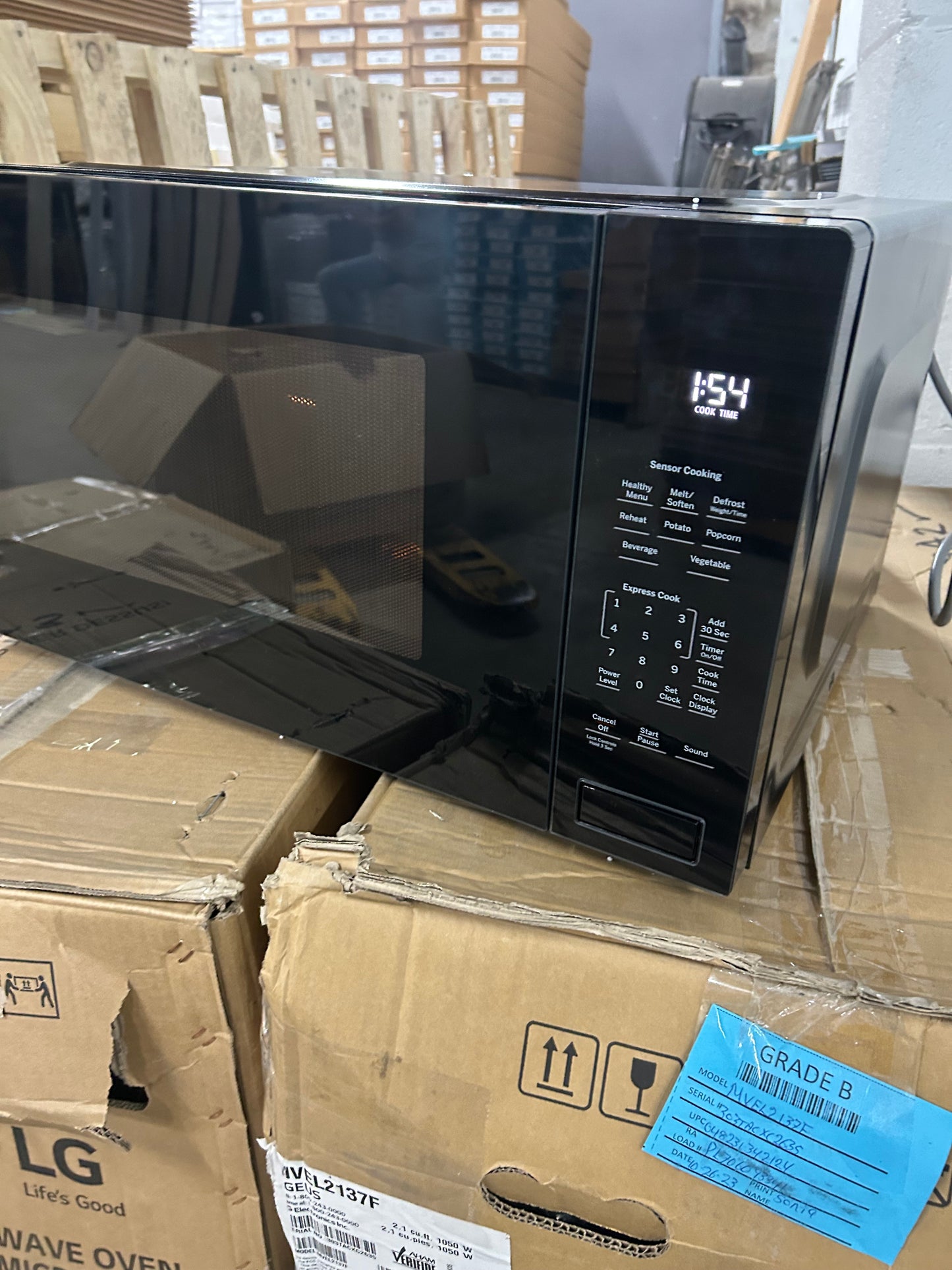 Profile 2.2 cu. ft. Built-In Microwave in Black with Sensor Cooking