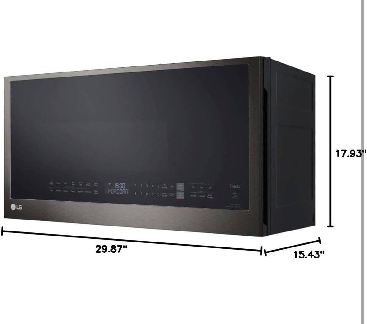 LG 2.0 Cu. Ft. Black Stainless Steel Over-the-Range Microwave