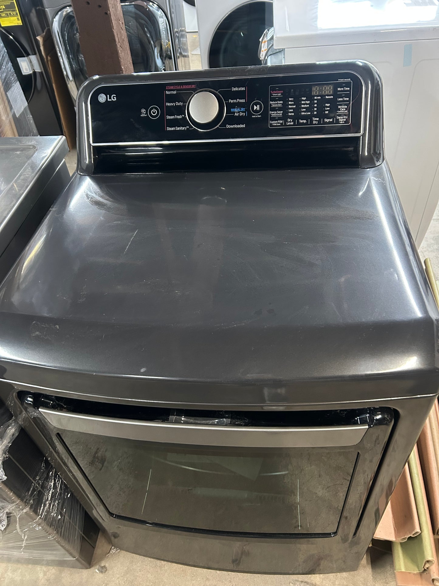7.3 cu. ft. Smart Rear Control Gas Energy Star Dryer with Sensor Dry & Steam Technology *USED*