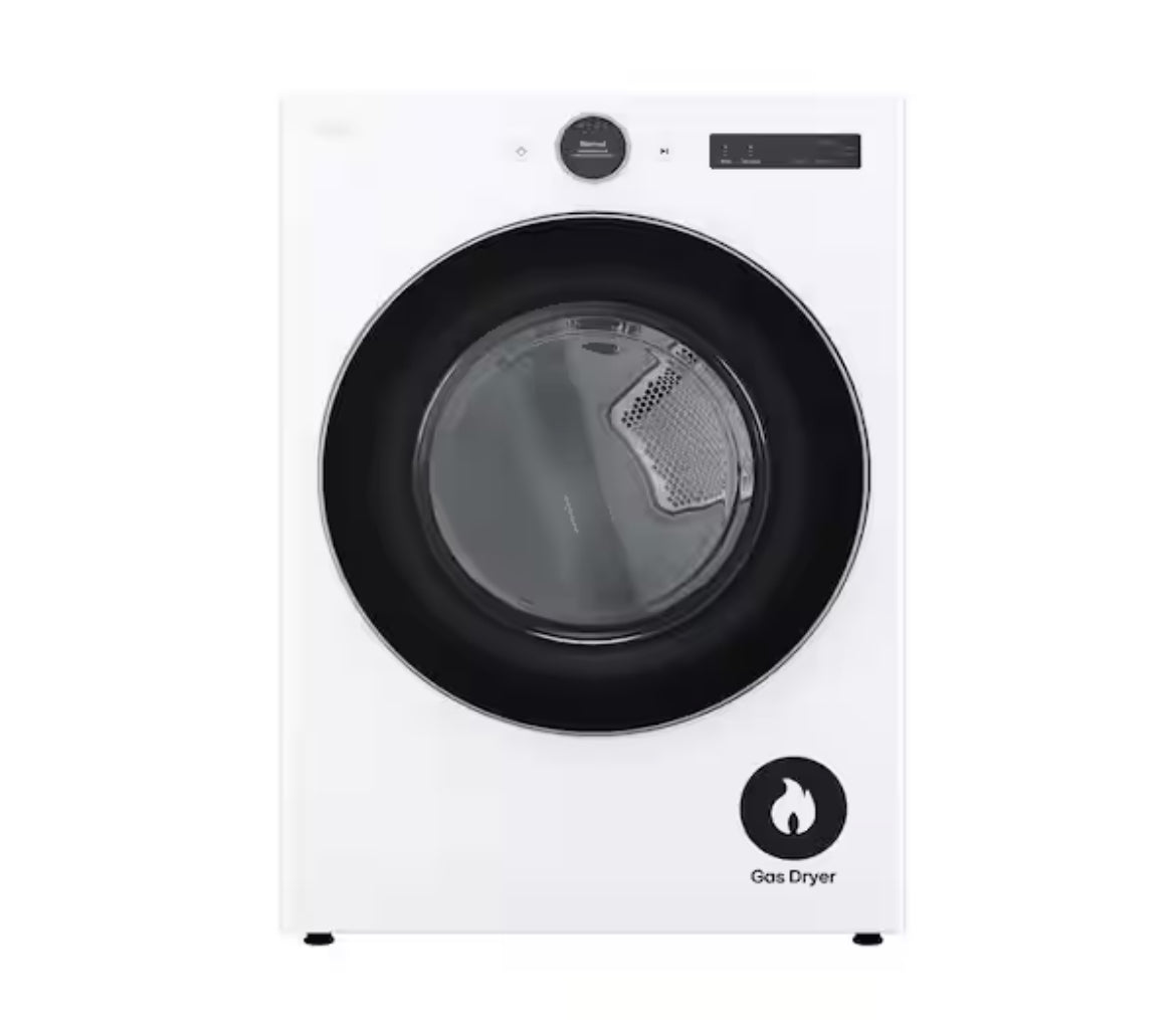 7.4 cu. ft. Vented Stackable SMART Gas Dryer in White with TurboSteam and AI Sensor Dry Technology *Slightly Used*