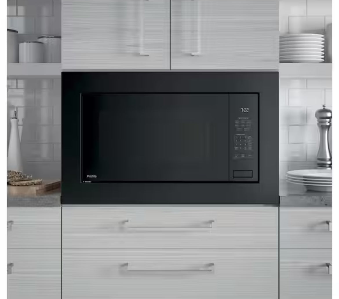 Profile 2.2 cu. ft. Built-In Microwave in Black with Sensor Cooking