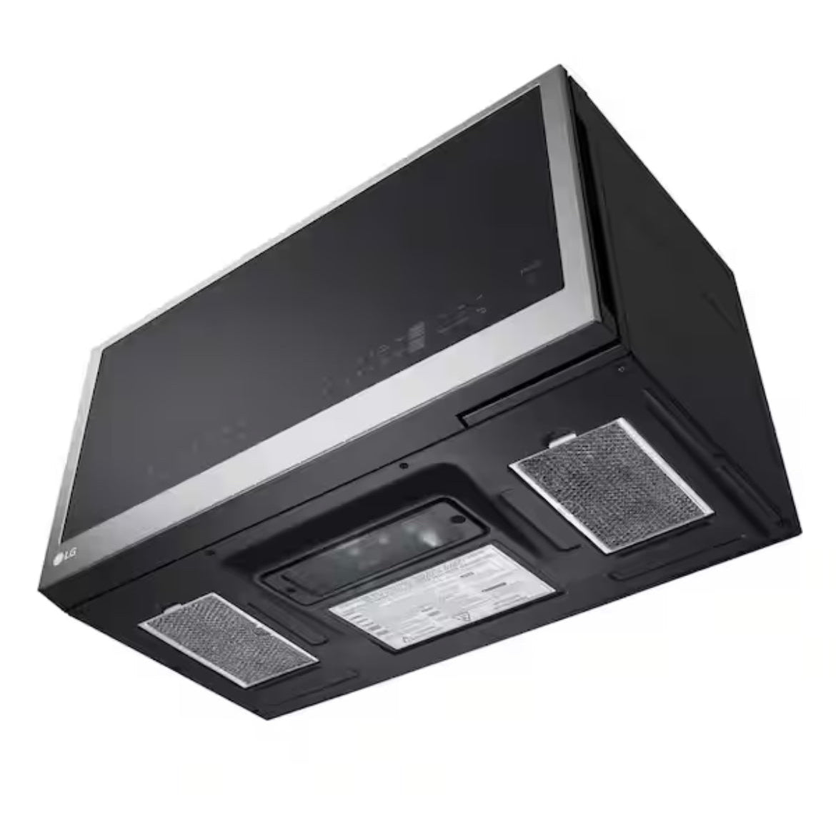 *Slightly Dented* Smart 30 in. W 2 cu. ft. Over the Range Microwave with EasyClean 1,050-Watt in PrintProof Stainless Steel