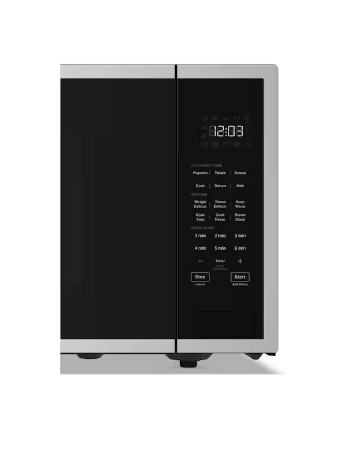 21.75 in. 1.6 cu. ft. Countertop Microwave in Stainless Steel