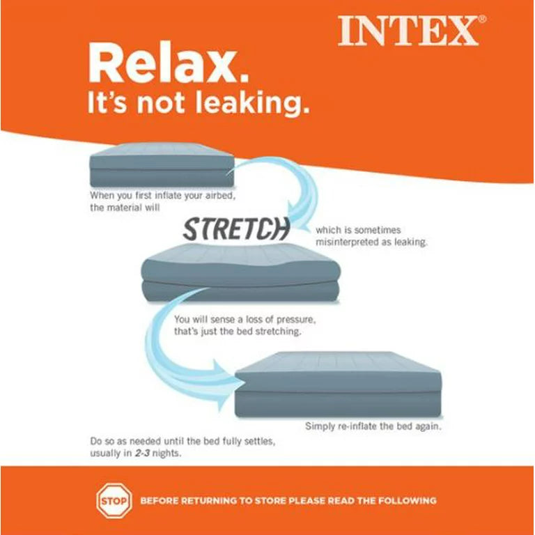 Intex 10in Standard Dura-Beam Airbed Mattress - Pump Not Included - Twin