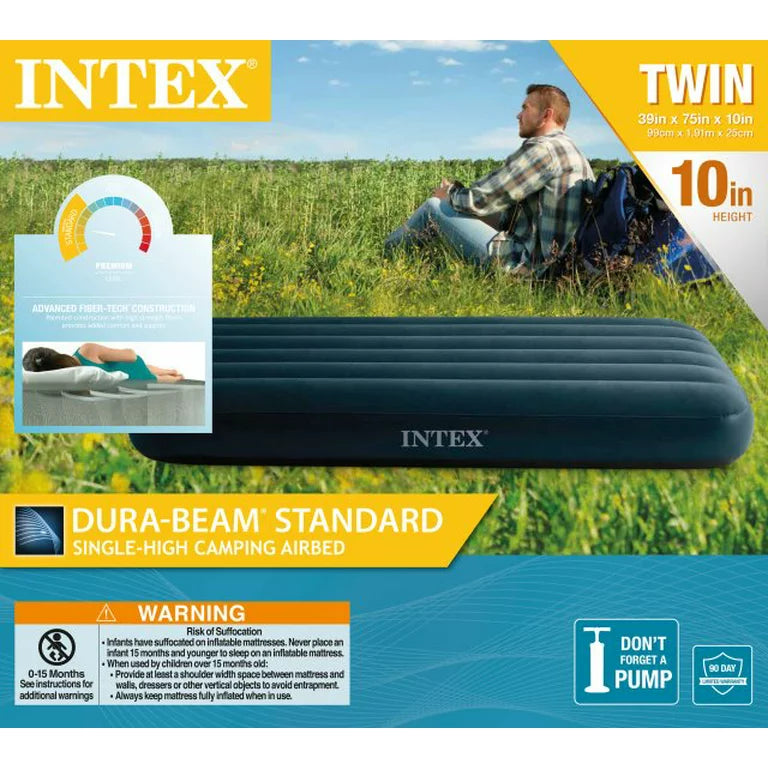 Intex 10in Standard Dura-Beam Airbed Mattress - Pump Not Included - Twin