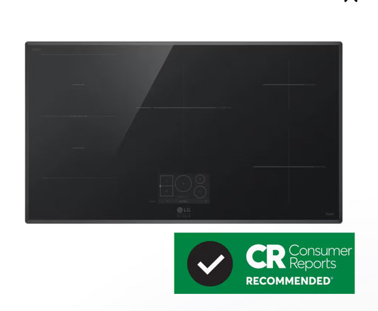LG STUDIO 36” Induction Cooktop with 5 Burners and Flexible Cooking Zone