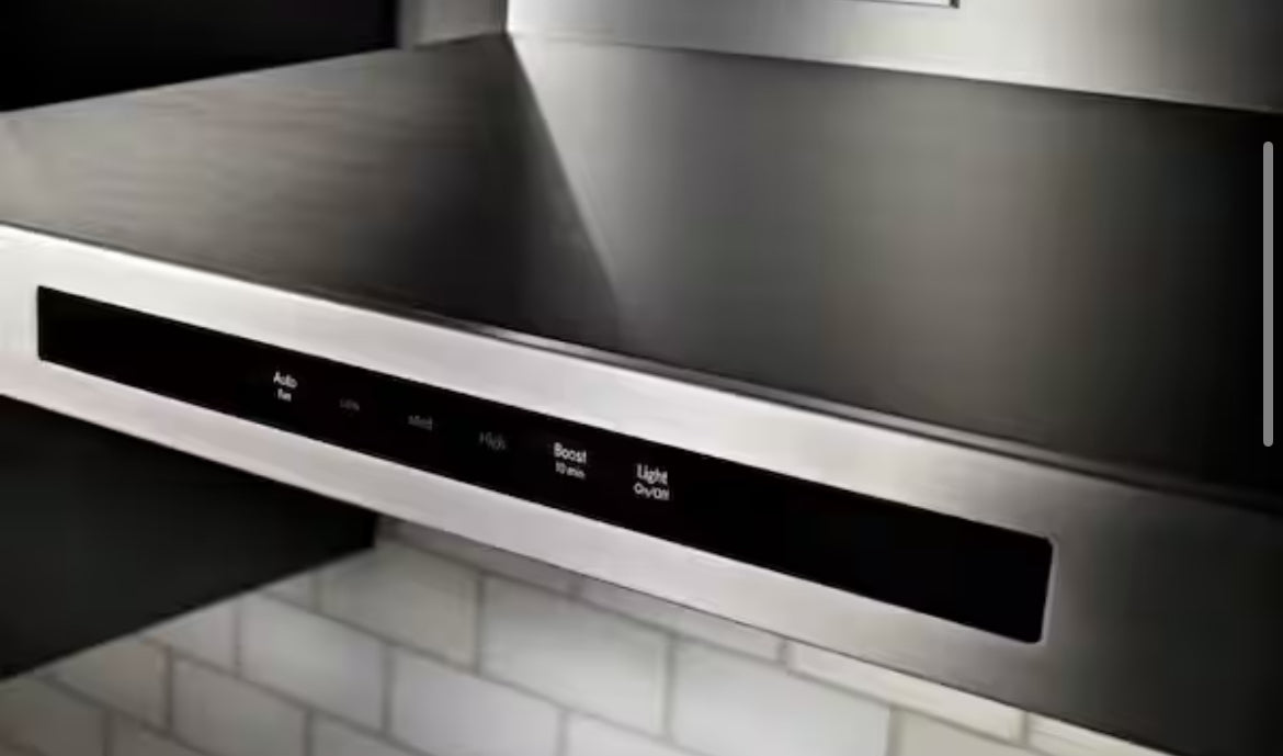 36 in. Wall Mount Convertible Canopy Range Hood in Stainless Steel Kitchen Aid