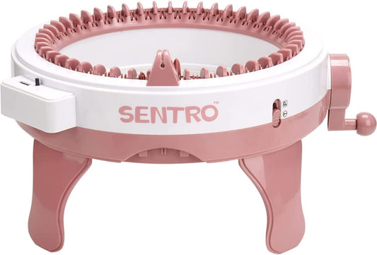 SENTRO/SANTRO 48 Needles Knitting Machine with Row Counter and Plain/Tube Weave Conversion Key, Efficiently DIY Scarf Hat Sock