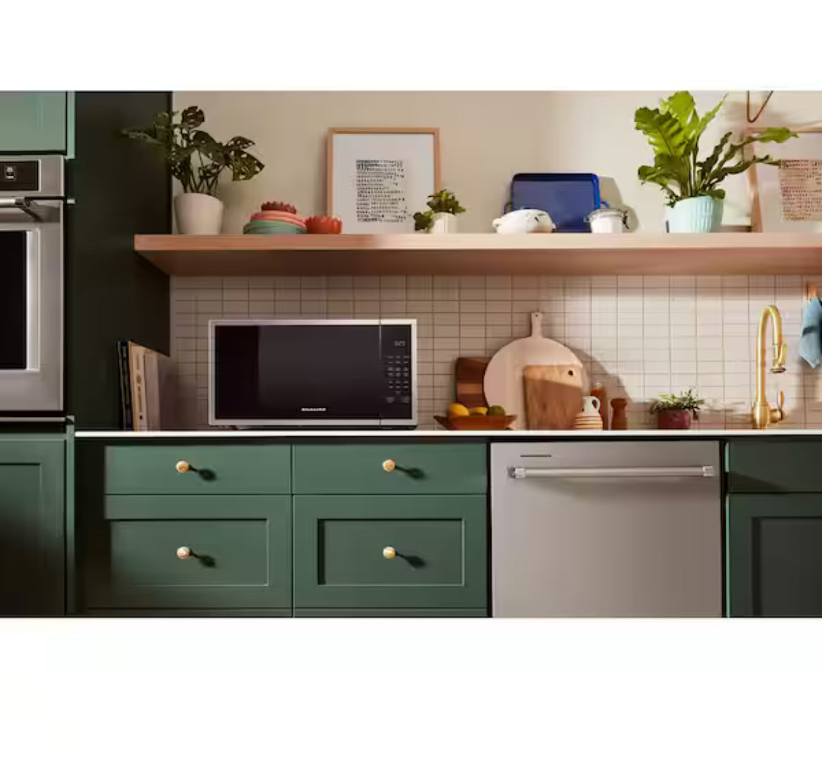 21.75 in. 1.6 cu. ft. Countertop Microwave in Stainless Steel
