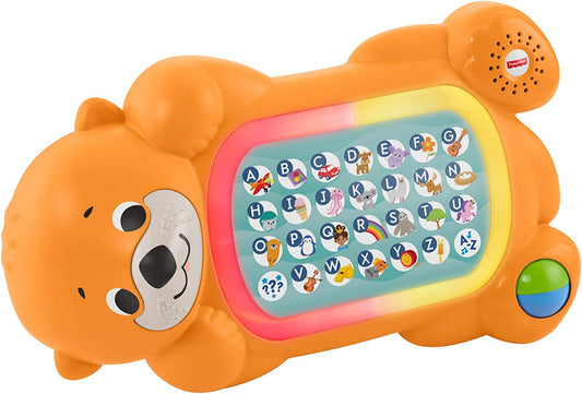 Fisher-Price Linkimals Baby Learning Toy A To Z Otter Keyboard With Interactive Music And Lights For Infants And Toddlers