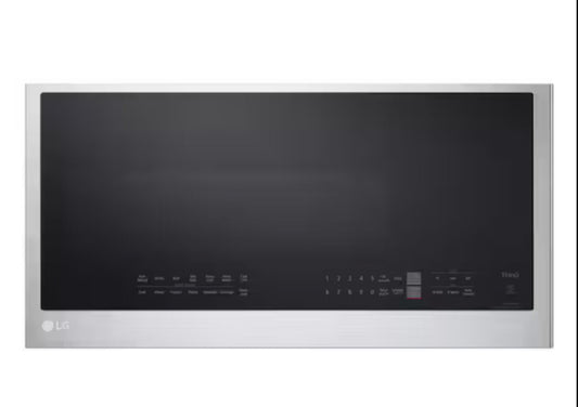 *Slightly Dented* Smart 30 in. W 2 cu. ft. Over the Range Microwave with EasyClean 1,050-Watt in PrintProof Stainless Steel