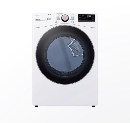7.4 cu. ft. Large Capacity Front Load Gas Dryer - White