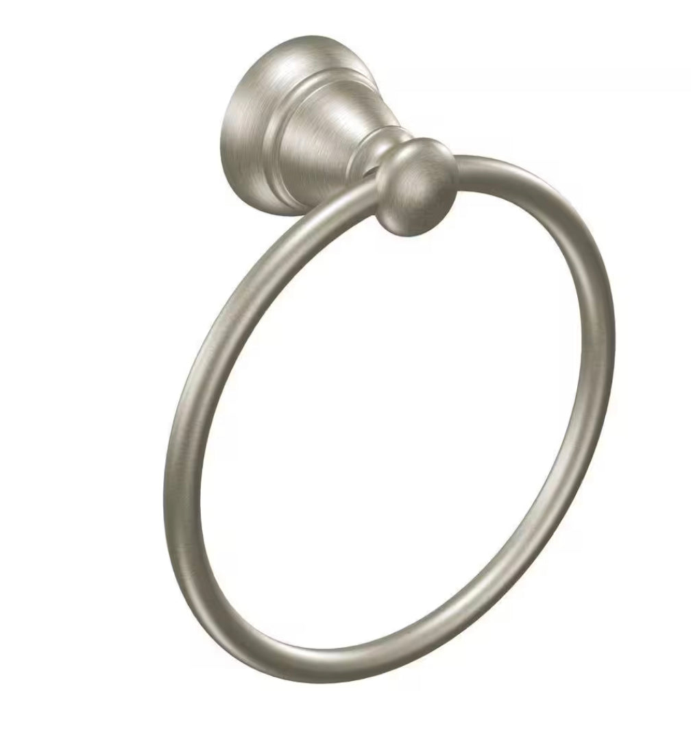 MOEN Banbury Towel Ring in Spot Resist Brushed Nickel