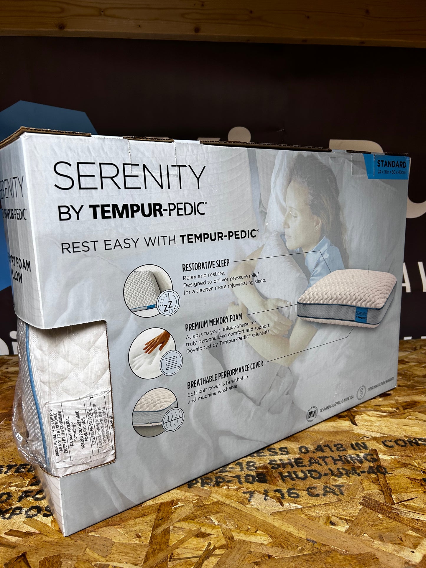 Serenity by Tempur-Pedic Memory Foam Bed Pillow