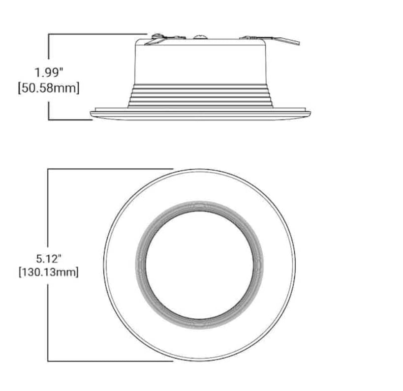 HALO RL4 Series 4-inch recessed LED retrofit module Selectable CCT and Lumens, Integrated LED Matte white