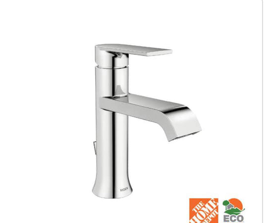 Moen Genta Single Hole Single-Handle Bathroom Faucet in Chrome