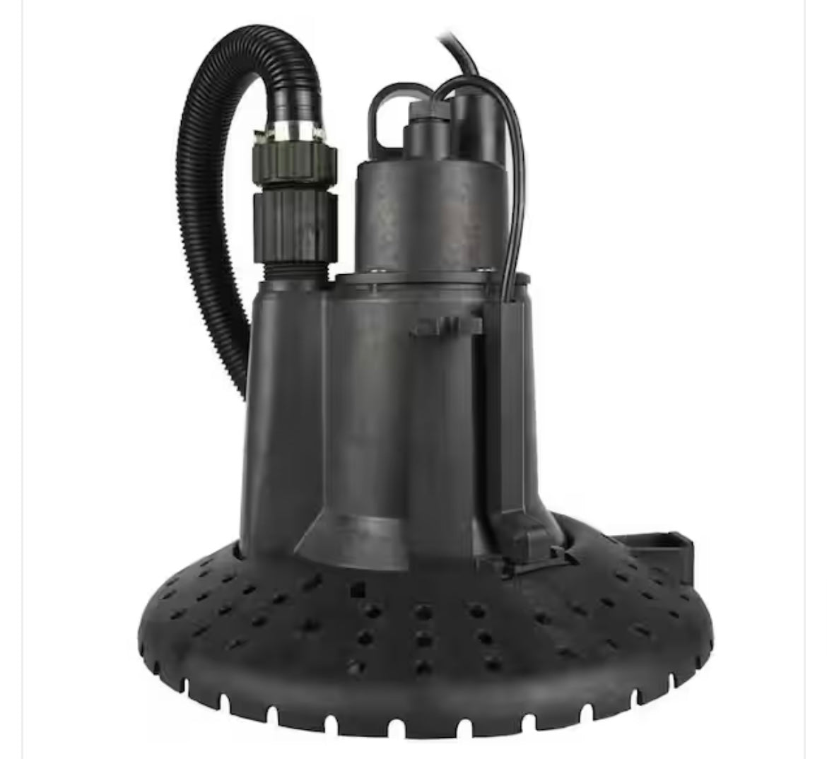 Everbilt 1/4 hp Submersible Pool Cover Pump