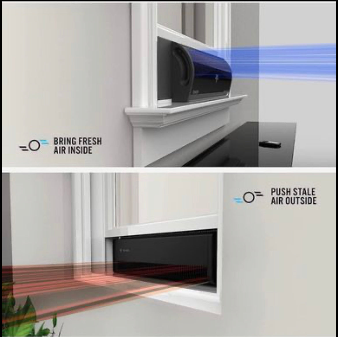 Vornado TRANSOM Window Fan with 4 Speeds, Remote Control, Reversible Exhaust Mode, Weather Resistant