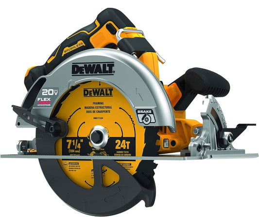 DEWALT FLEXVOLT ADVANTAGE 20V MAX* Circular Saw, 7-1/4-Inch, Cordless, Tool Only (DCS573B)