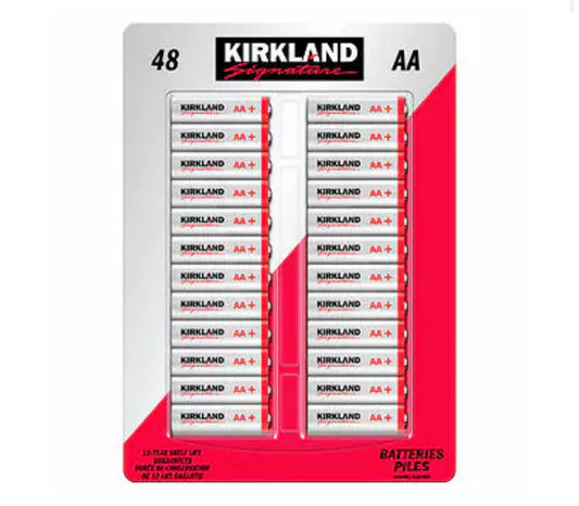 Kirkland Signature Alkaline AA Batteries, 48-count