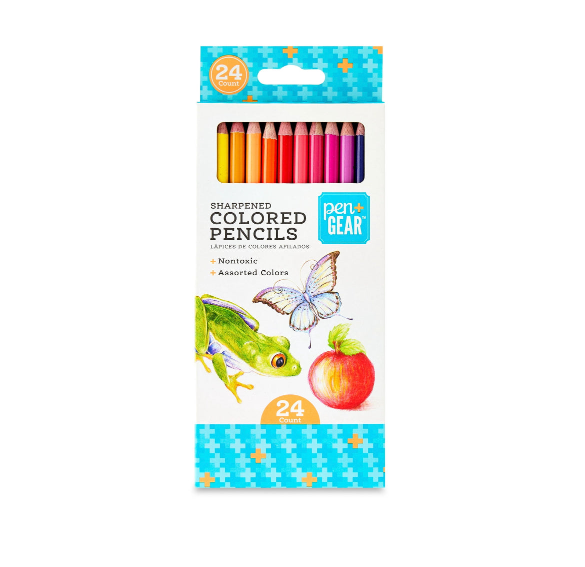 Pen+Gear Sharpened Colored Pencils, 24 Count