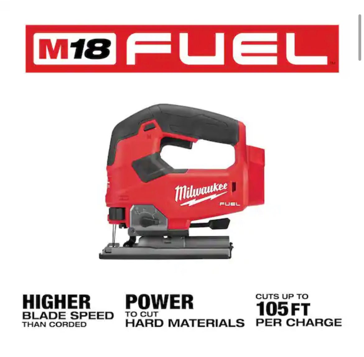 M18 FUEL 18V Lithium-Ion Brushless Cordless Jig Saw (Tool-Only) slightly used