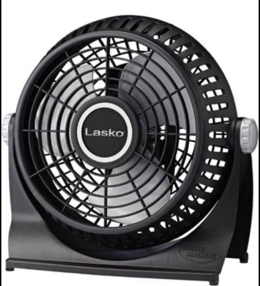 Lasko Breeze Machine Pivoting Floor/Table, 2-Speed, Black (507) Household Fans