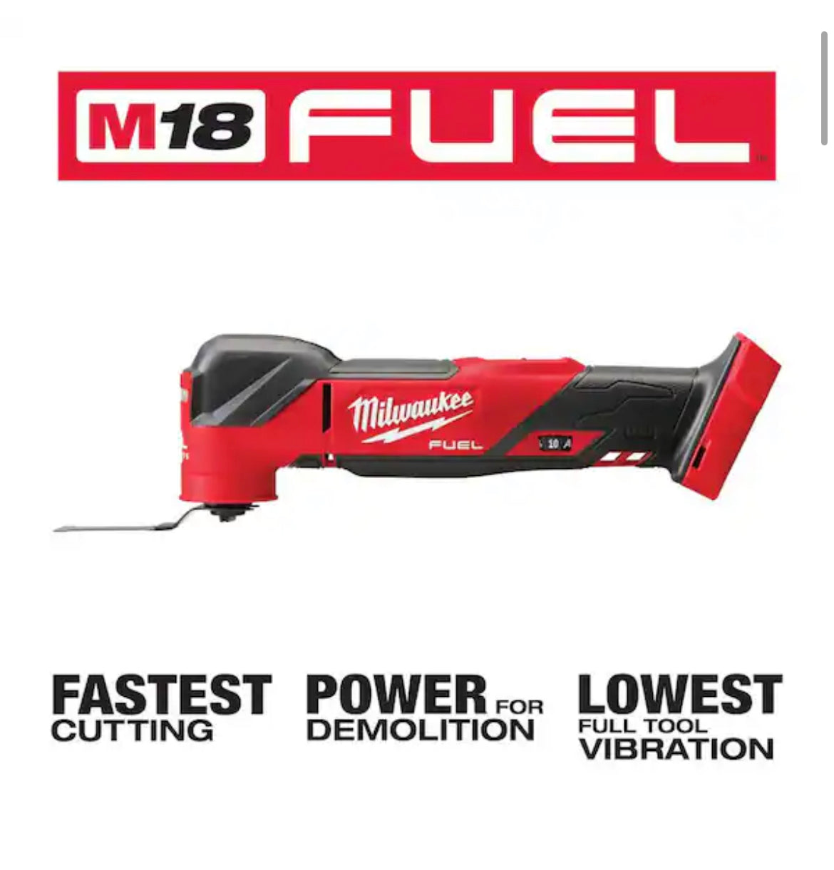 M18 FUEL 18V Lithium-Ion Cordless Brushless Oscillating Multi-Tool (Tool-Only) *Slightly Used Missing accessories*