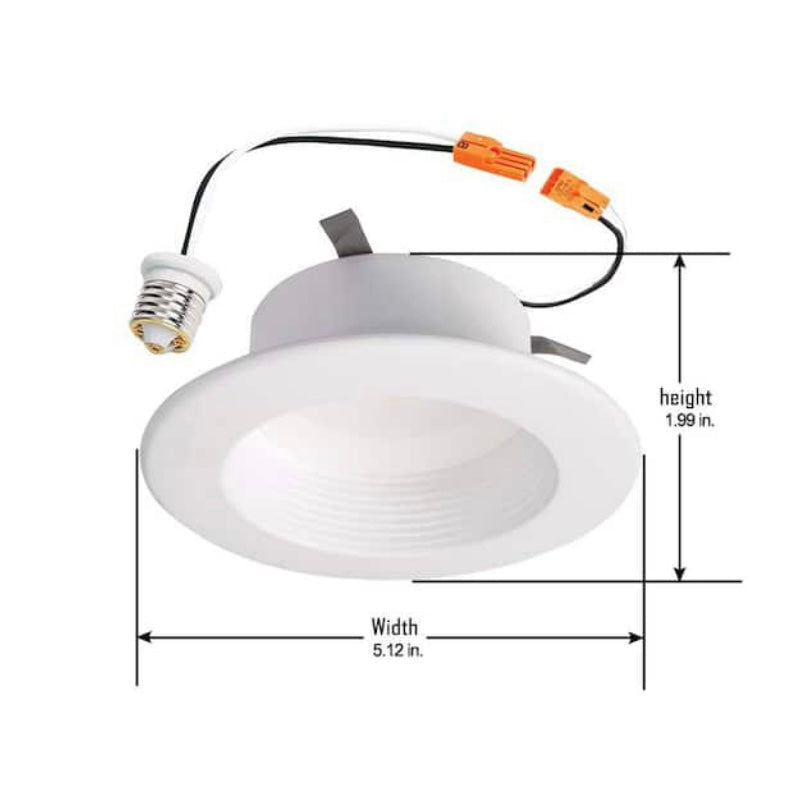 HALO RL4 Series 4-inch recessed LED retrofit module Selectable CCT and Lumens, Integrated LED Matte white