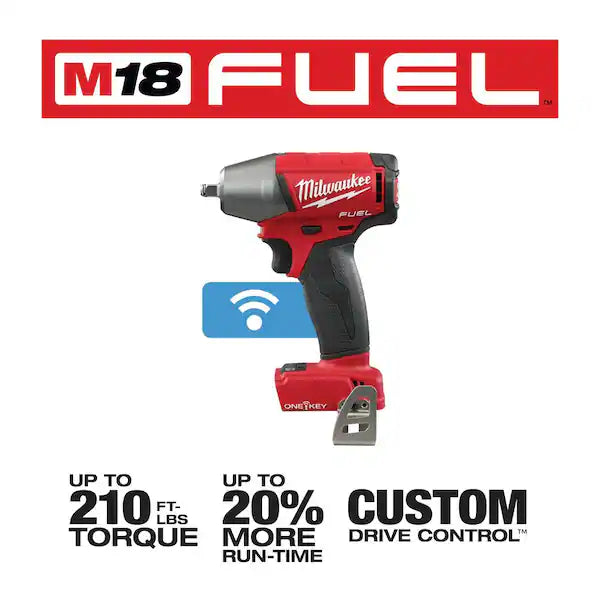 M18 FUEL ONE-KEY 18V Lithium-Ion Brushless Cordless 3/8 in. Impact Wrench w/ Friction Ring (Tool-Only)