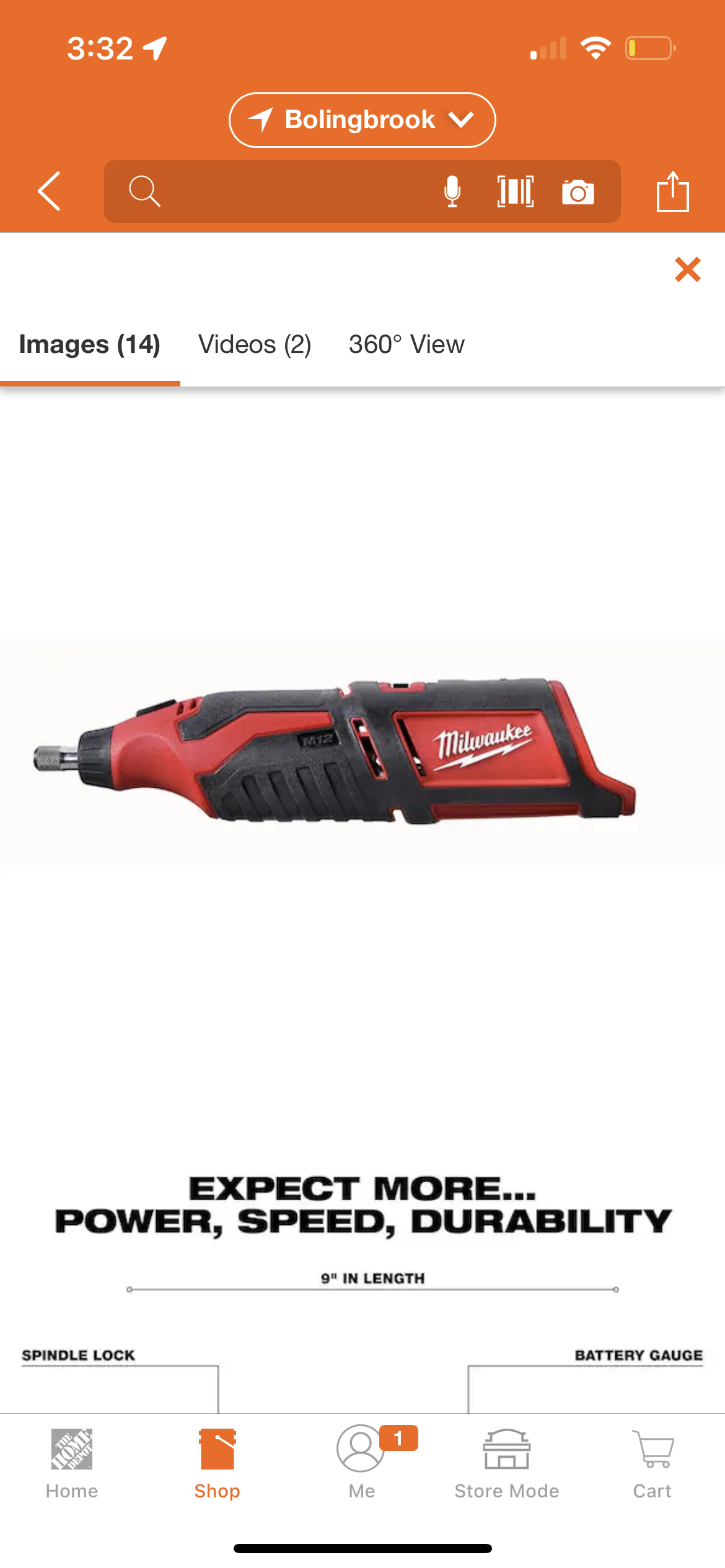 M12 12V Lithium-Ion Cordless Rotary Tool (Tool-Only)