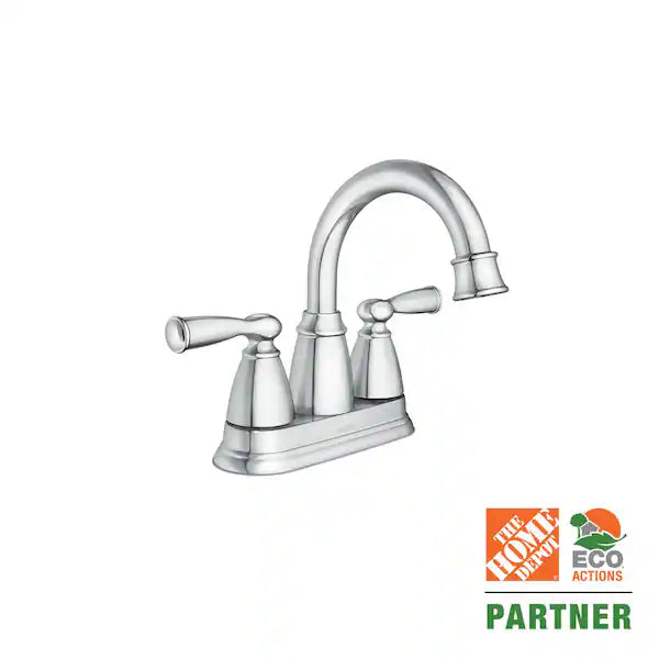 Banbury 4 in. Centerset 2-Handle Bathroom Faucet in Chrome