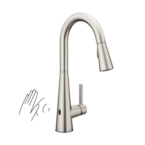 Sleek Touchless Single-Handle Pull-Down Sprayer Kitchen Faucet with MotionSense Wave in Spot Resist Stainless