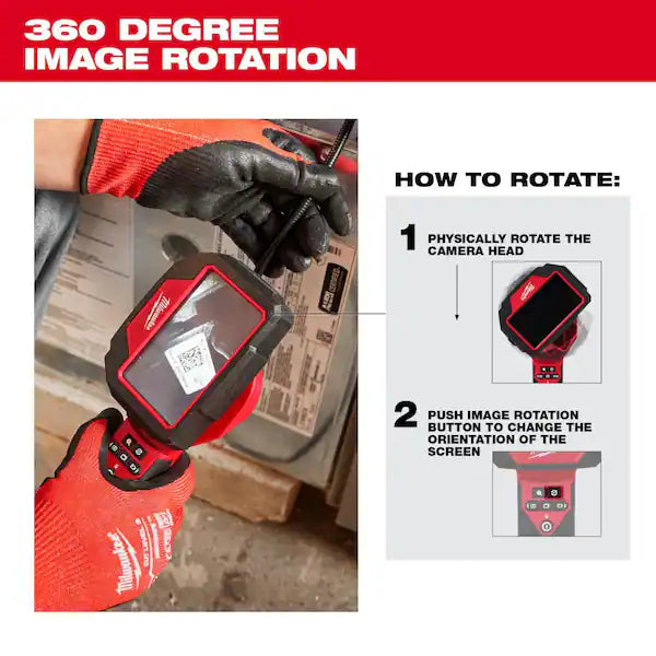 M12 12V Lithium-Ion Cordless M-SPECTOR 360-Degree 4 ft. Inspection Camera Kit