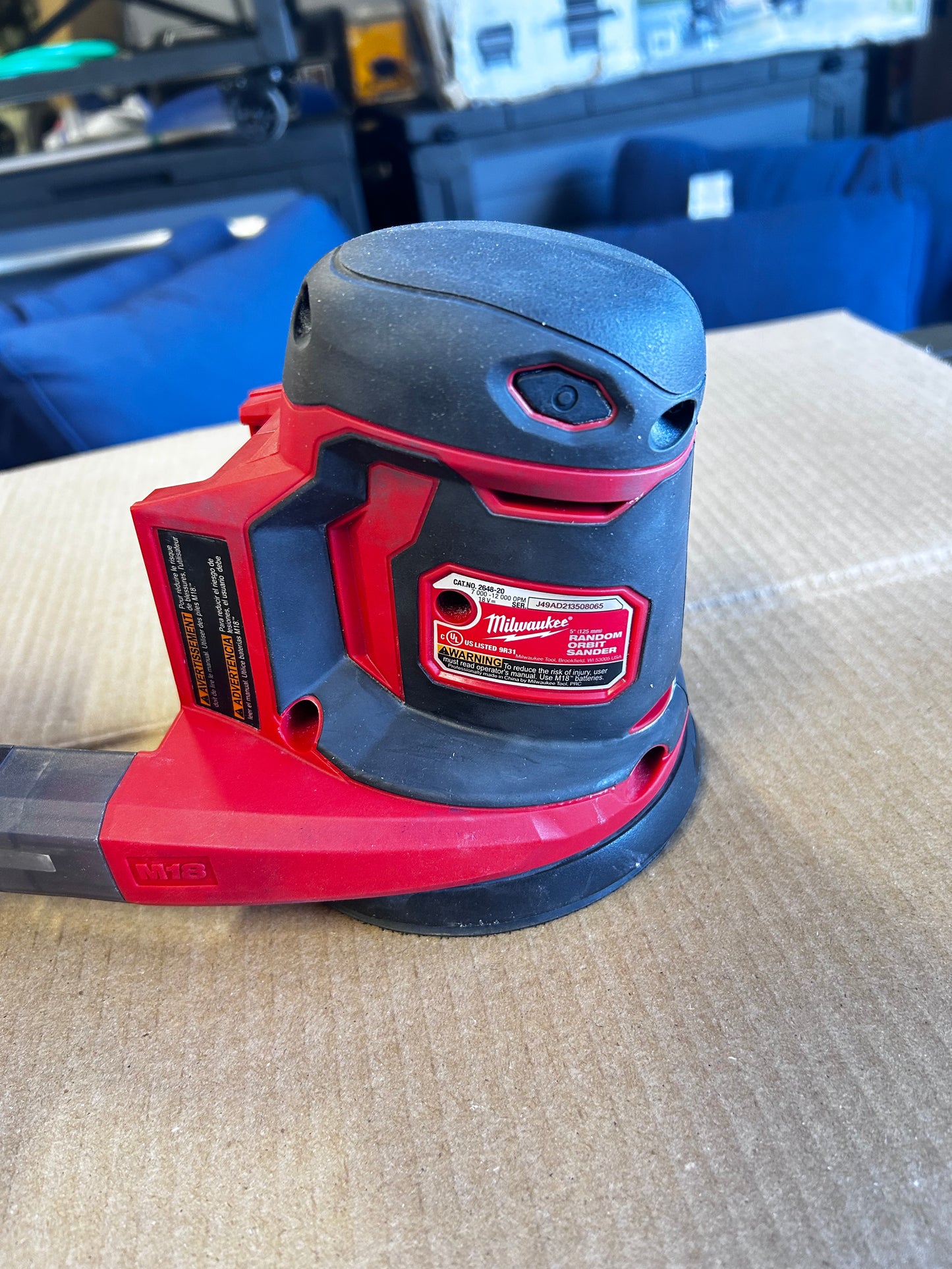 M18 18V Lithium-Ion Cordless 5 in. Random Orbit Sander (Tool-Only)