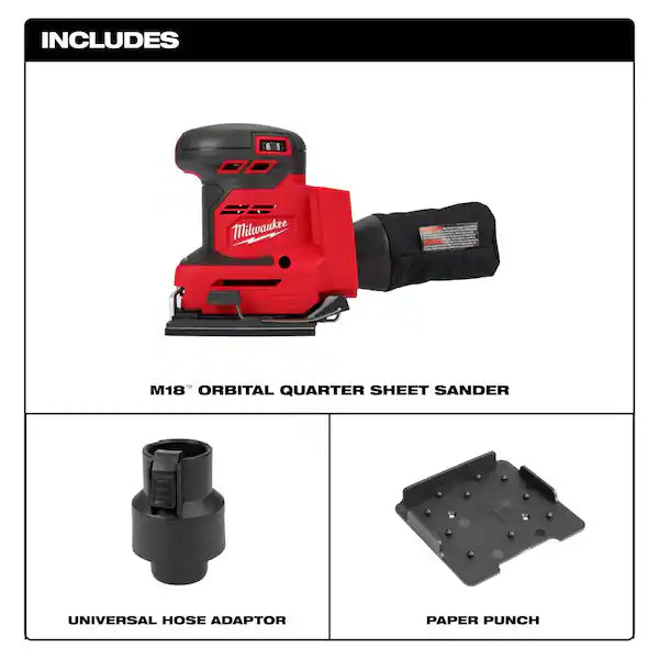 M18 18V Lithium-Ion Cordless 1/4 in. Sheet Sander (Tool-Only) 2649-20