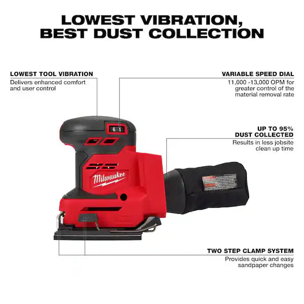 M18 18V Lithium-Ion Cordless 1/4 in. Sheet Sander (Tool-Only) 2649-20