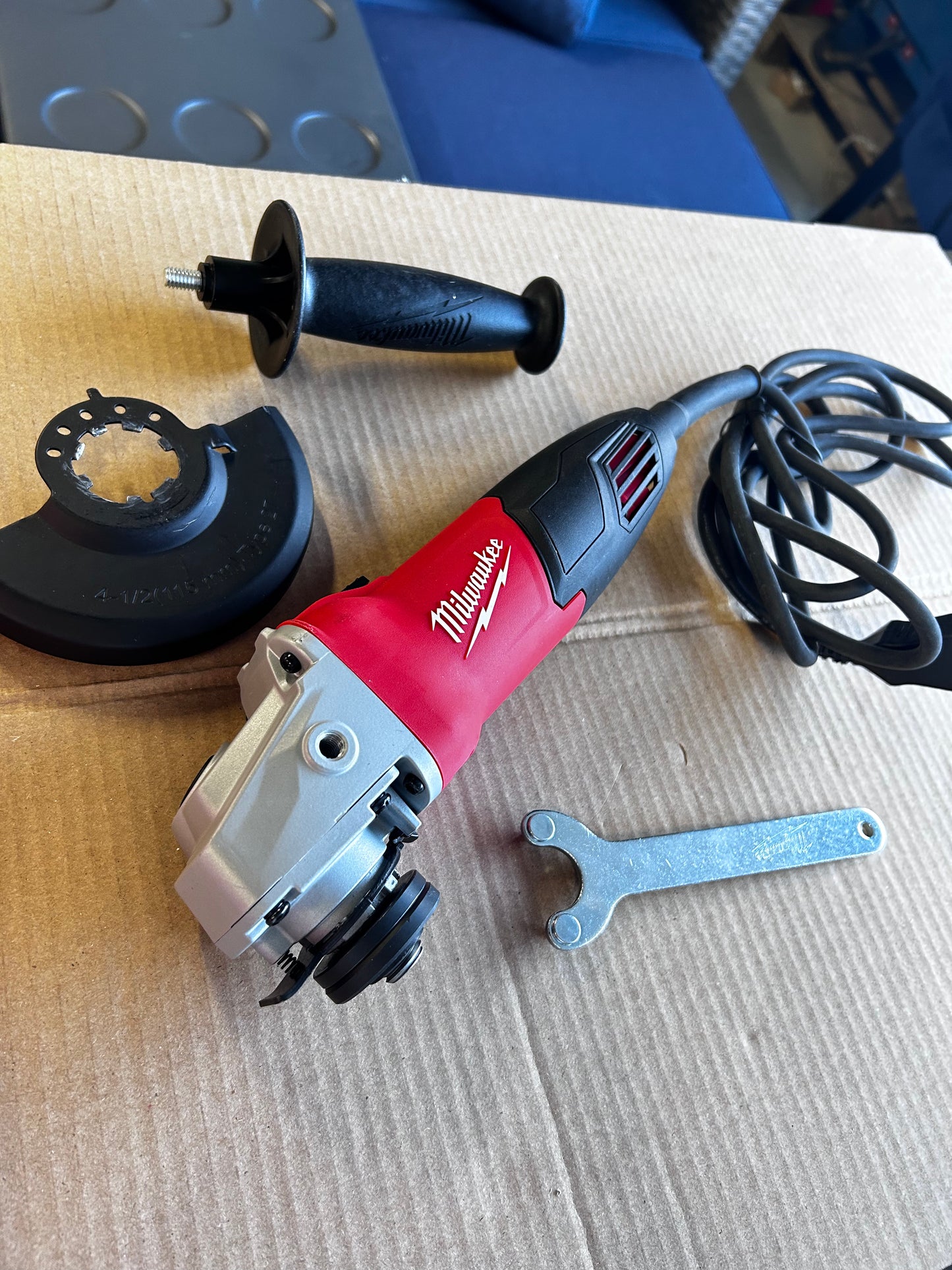 7 Amp Corded 4-1/2 in. Small Angle Grinder with Sliding Lock-On Switch [NEW] 6130-33