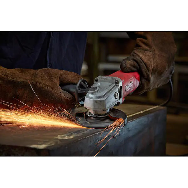 7 Amp Corded 4-1/2 in. Small Angle Grinder with Sliding Lock-On Switch [NEW] 6130-33