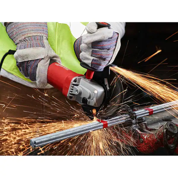 7 Amp Corded 4-1/2 in. Small Angle Grinder with Sliding Lock-On Switch [NEW] 6130-33