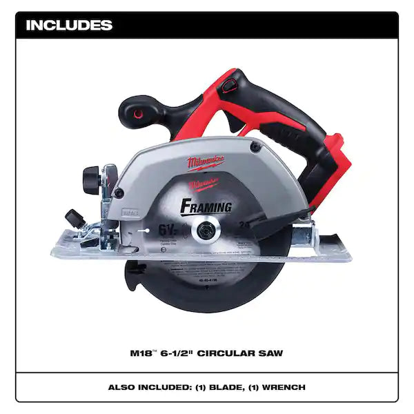 M18 18V Lithium-Ion Cordless 6-1/2 in. Circular Saw (Tool-Only)