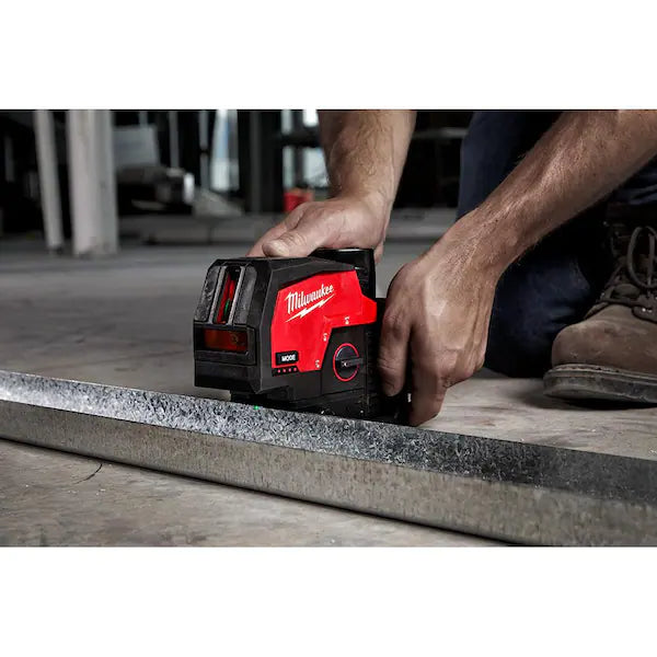 M12 12-Volt Lithium-Ion Cordless Green 125 ft. Cross Line and Plumb Points Laser Level (Tool-Only)